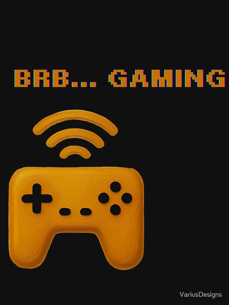 BRB... Gaming | Retro Gamer Controller | Pixel Gaming Design by VariusDesigns
