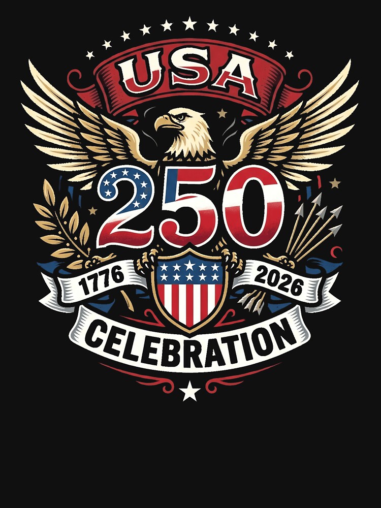 USA 250 Celebration 1776-2026 Patriotic Semiquincentennial T-Shirt by Off-Road-Zone
