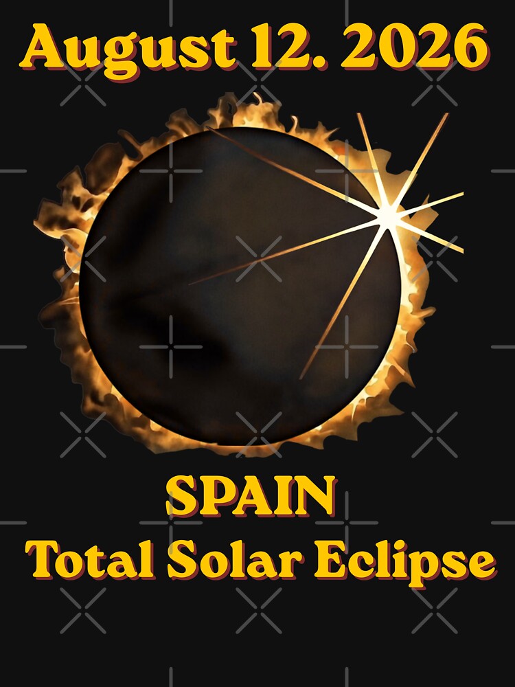 Spain Total Solar Eclipse. Cosmic Fire Crown 12 August 2026. by Creative-Sanc