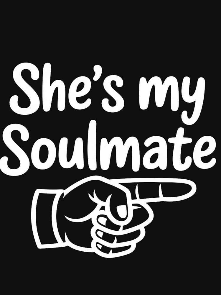 She's My Soulmate Funny Matching Couples Outfit for Husband by Hofersofer