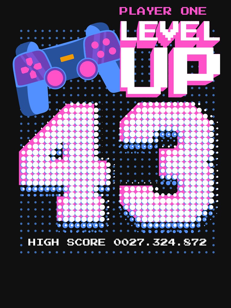 Player One Level Up 43 by patternprint1