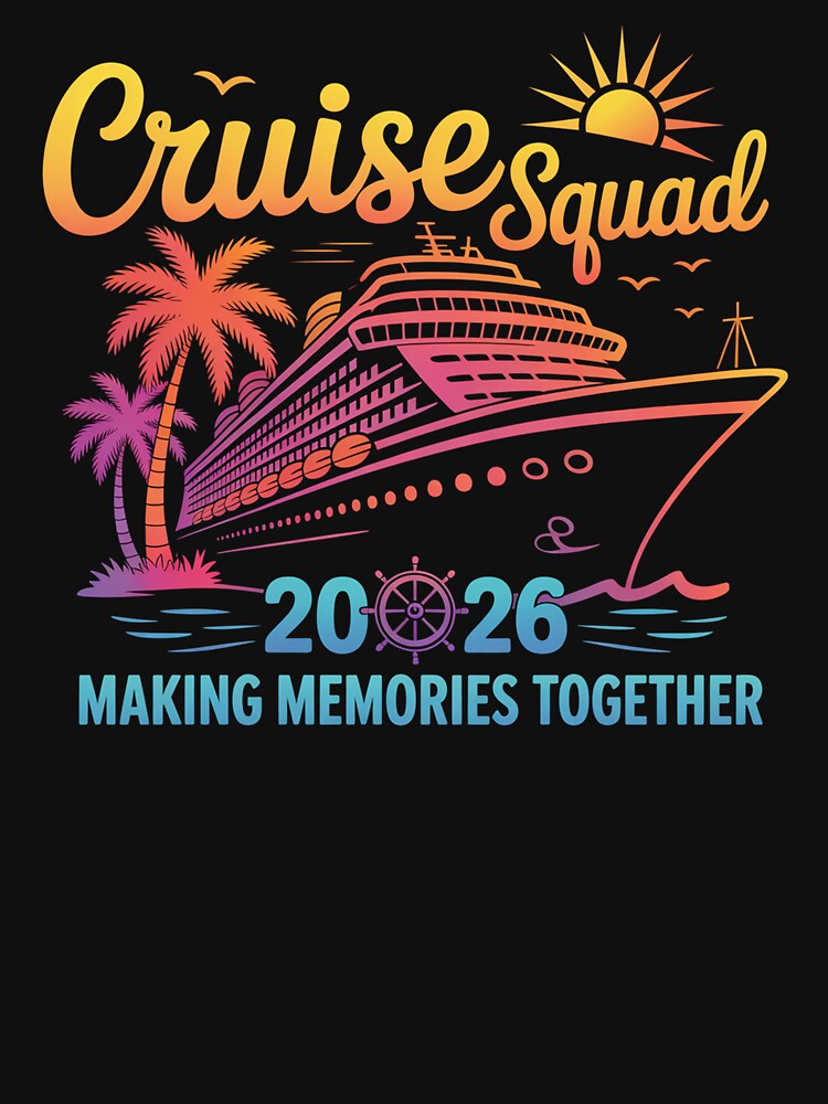 Cruise Squad 2026 Family Friends Vacation Matching by Elenasriveras