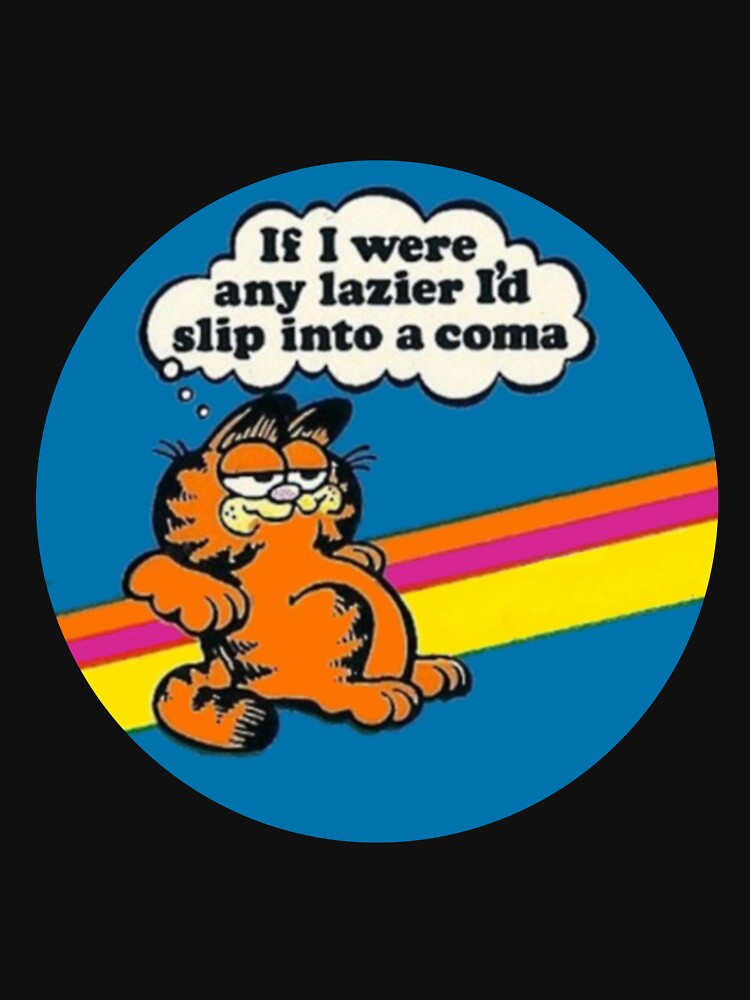Garfield Retro I'm Not Lazy by MiladaJezova