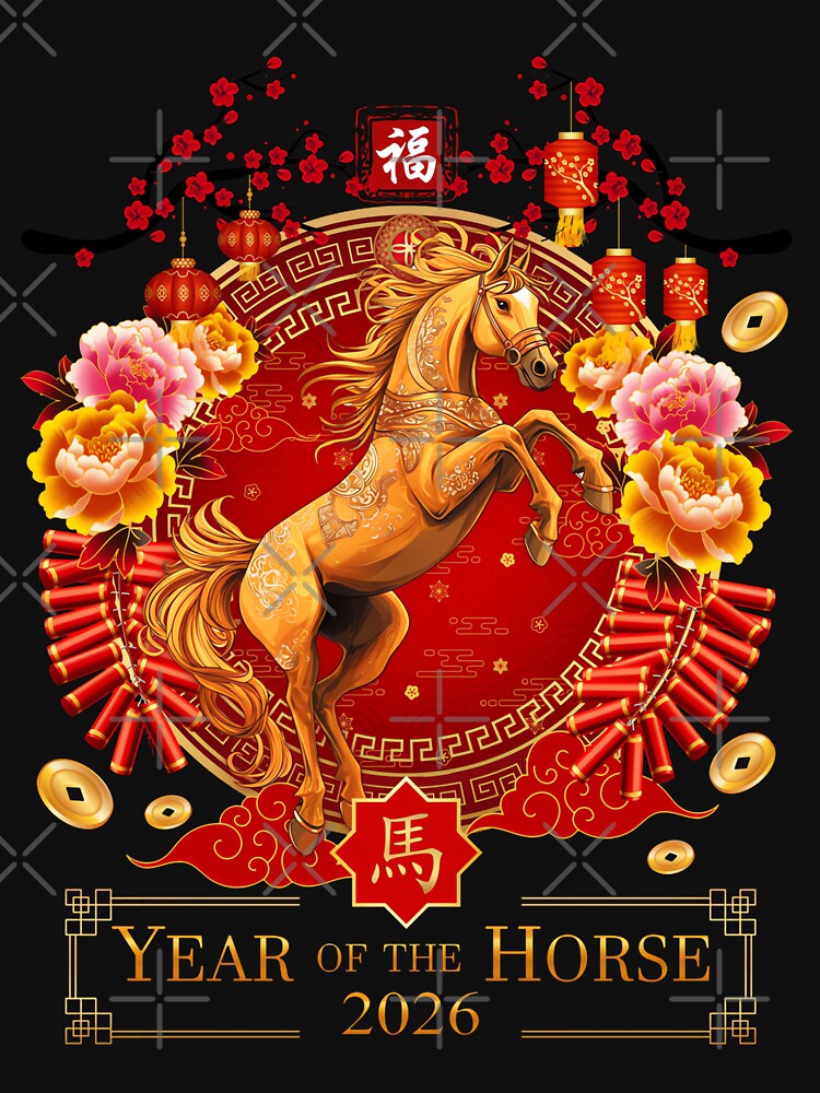 Chinese New Year 2026 Year Of The Horse Happy New Year 2026 by stanton88