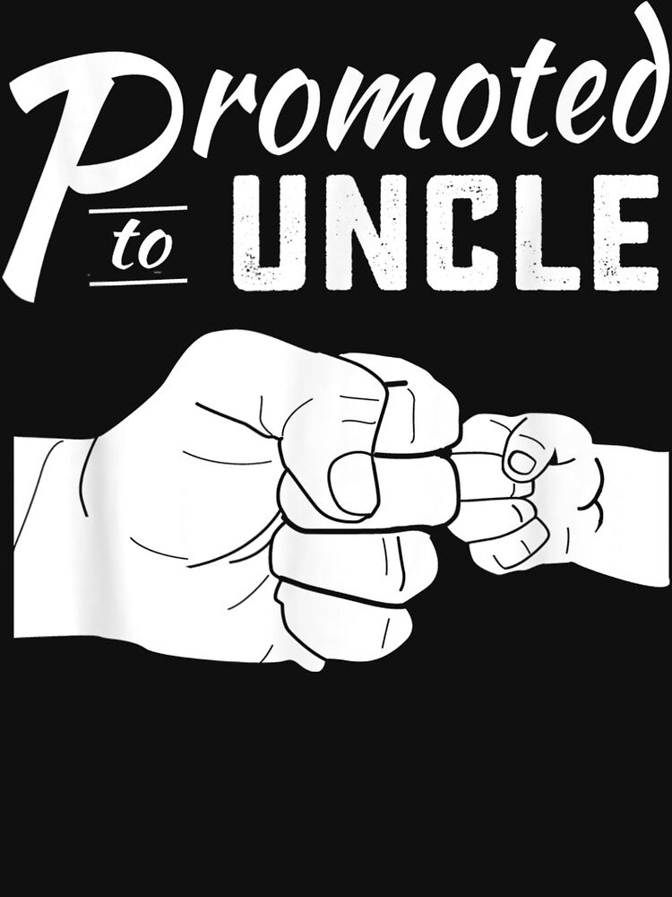 Mens Promoted To Uncle Baby Announcement 2018 by AntwoneStudio