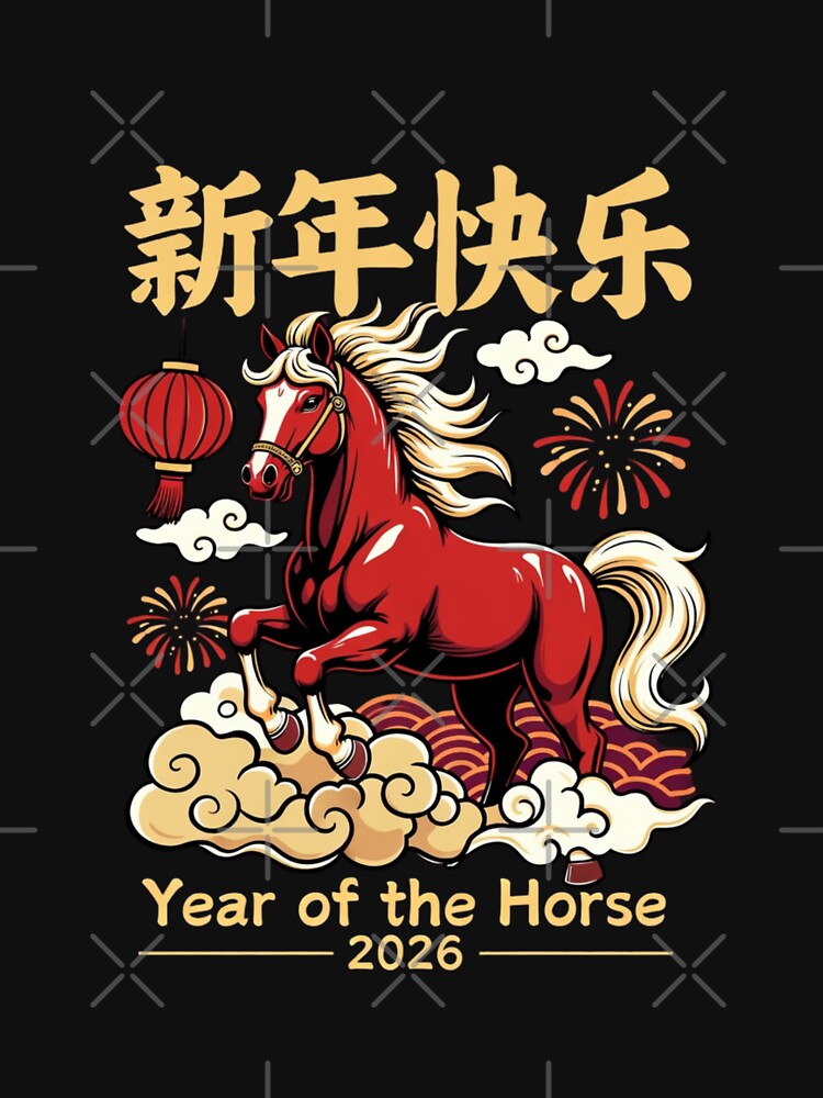 2026 Year of the Horse Chinese Zodiac Art by GrumpySableye