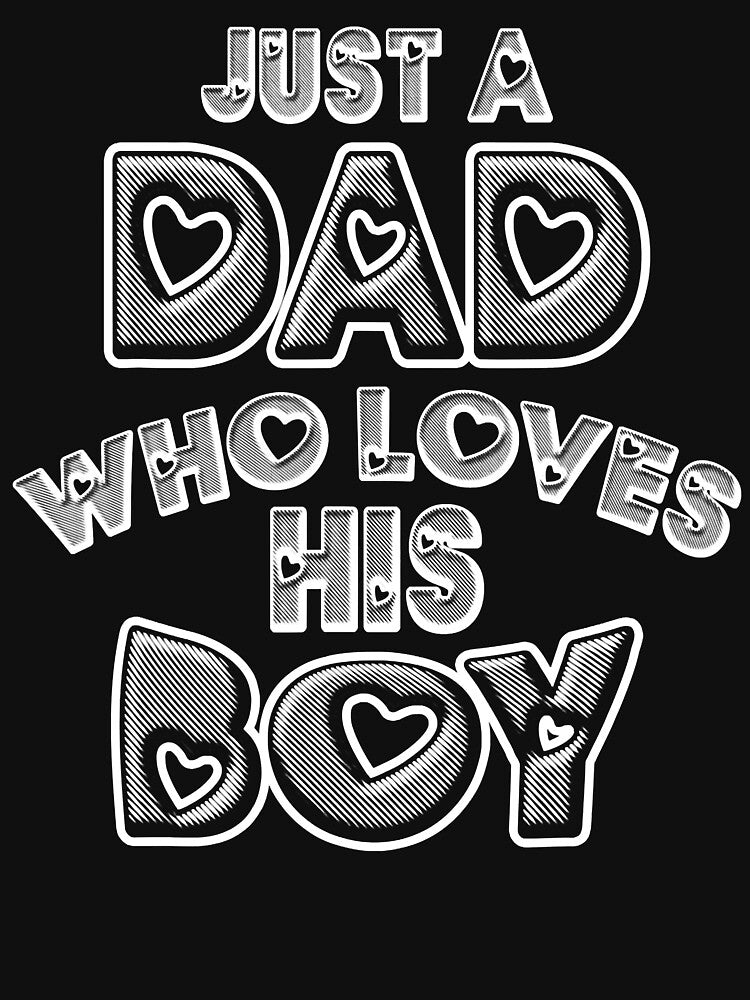 Just A Dad Who Loves His Boy Fathers Day by nwaja-art