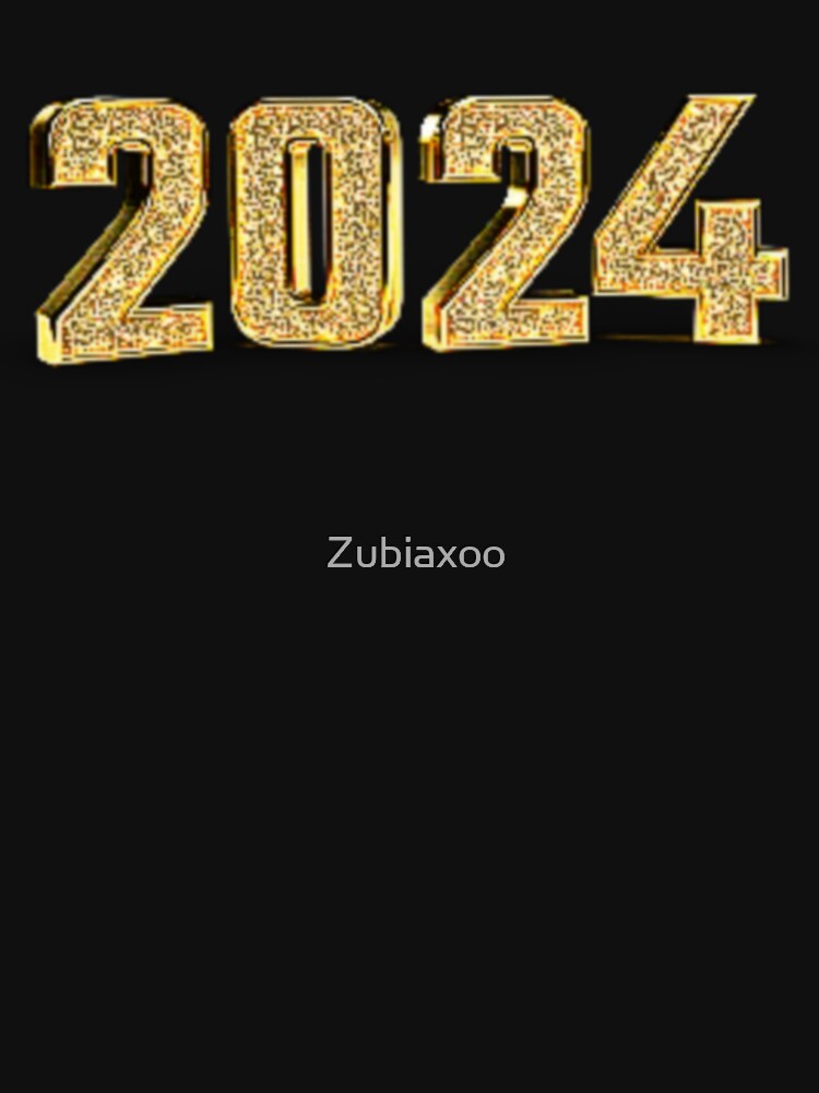 2024 New Year Golden celebration Design by Zubiaxoo