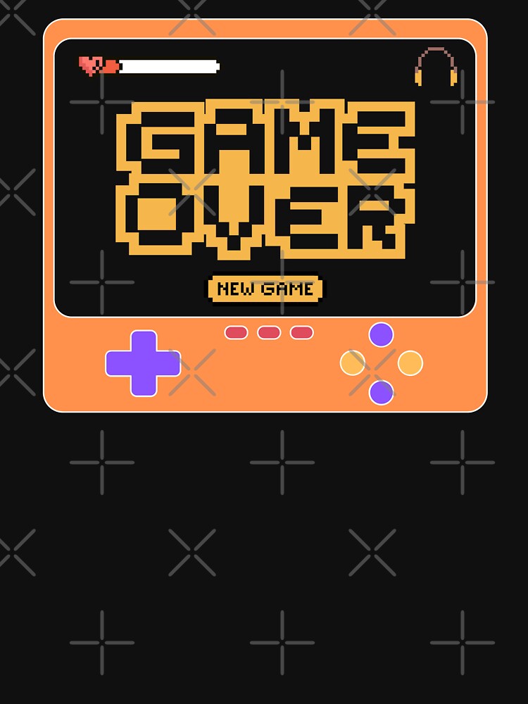 Game Over Retro Pixel Art Design by vienaphi