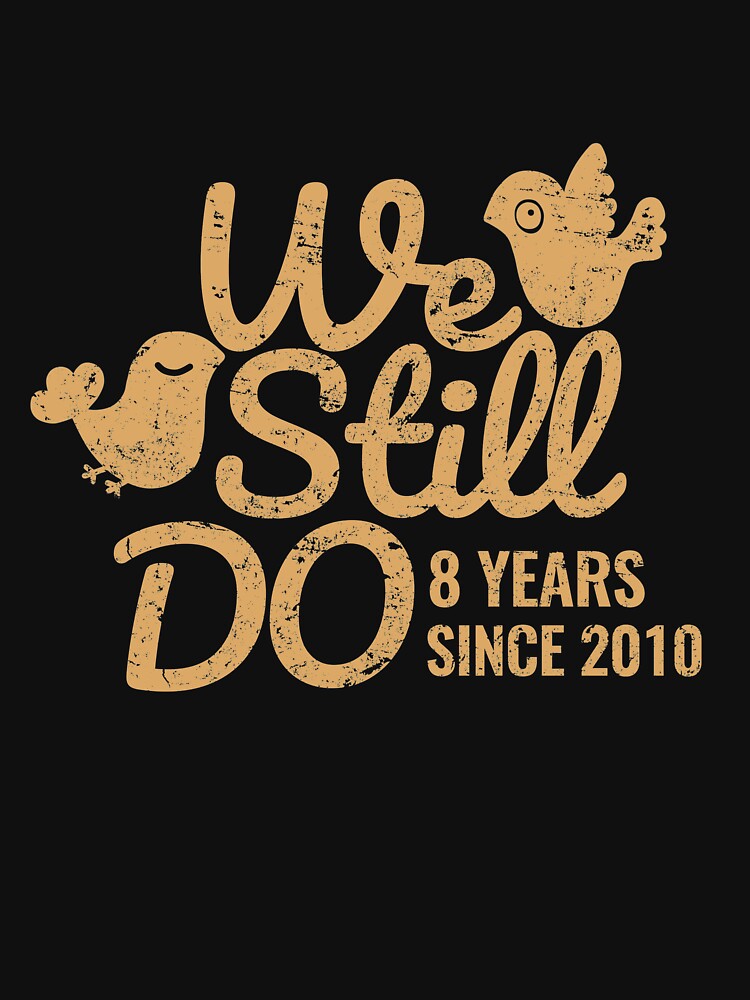 Bronze Wedding Anniversary Gift Tee Eight Years of Marriage Couple Shirt, Phone Cases And Other Gifts by MemWear