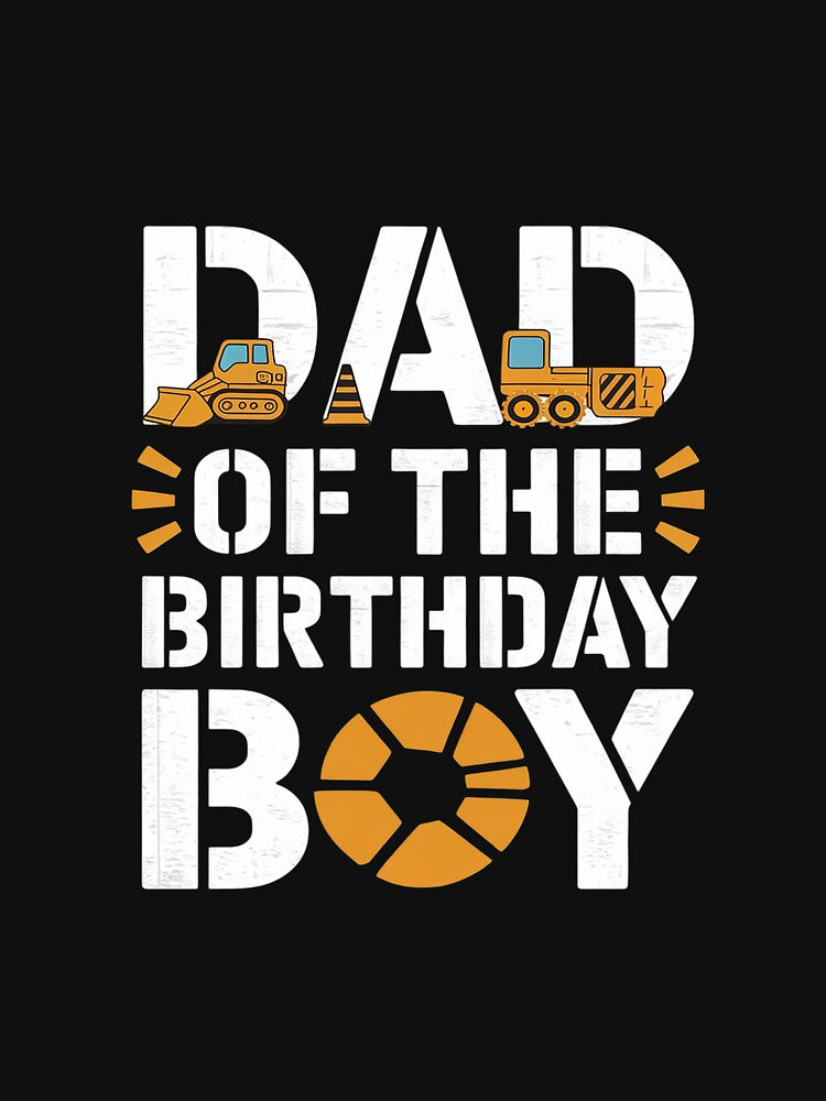 Dad Of The Birthday Boy Construction Worker Bday by MythWoot
