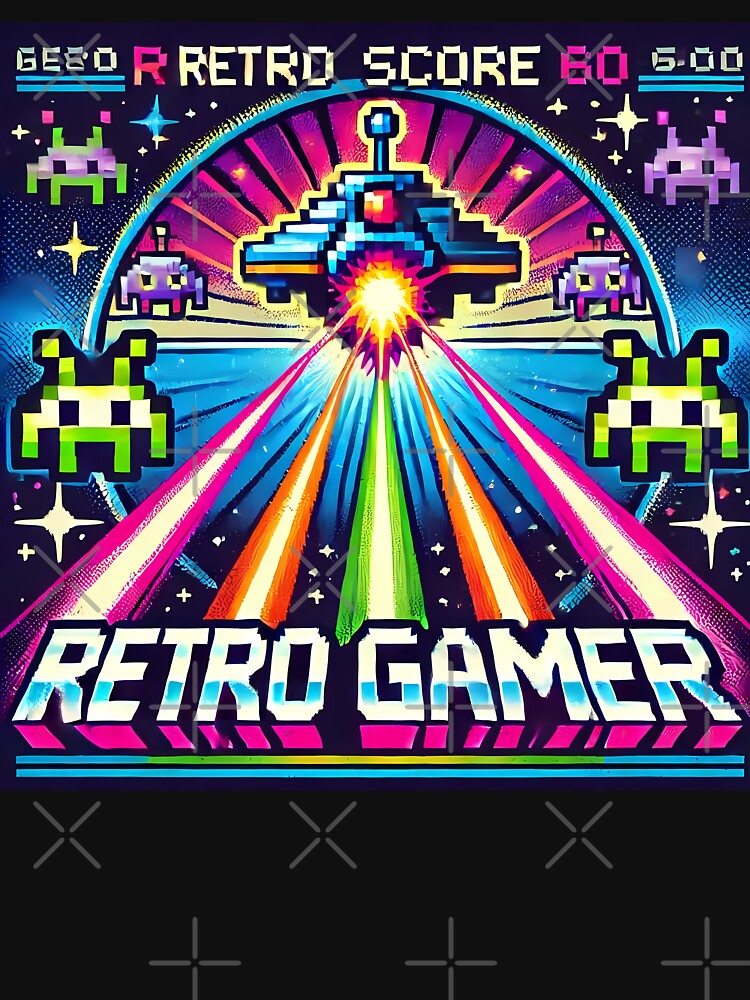Retro Gamer - Alien Blaster Showdown Design by Psychacharm