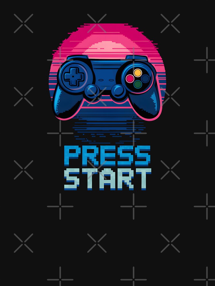 Retro Gaming Controller – Press Start Pixel Art For Gamers by ViktoonShirts