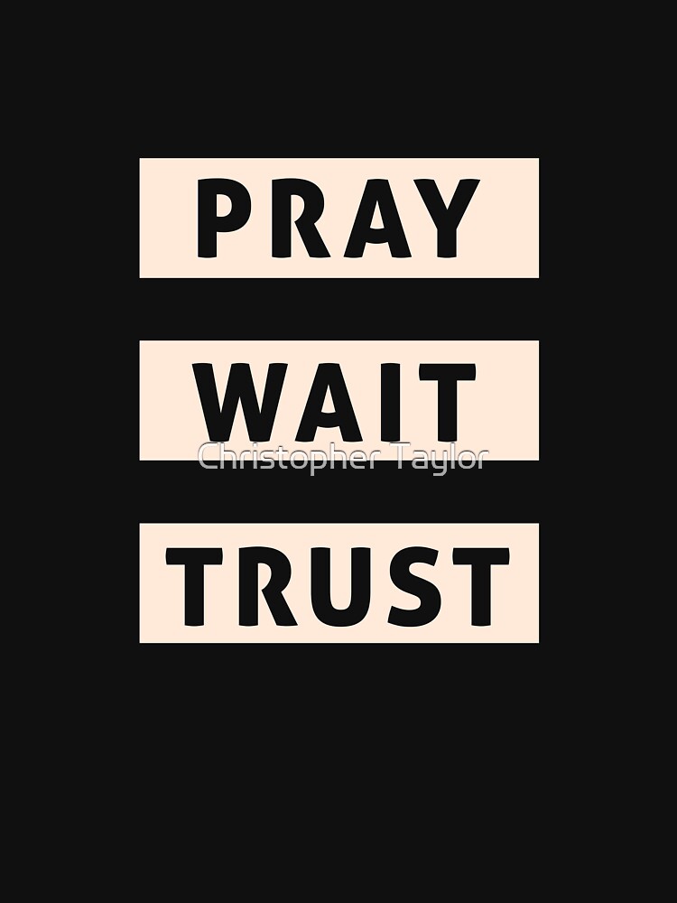 Pray Wait Trust by Christopher Taylor