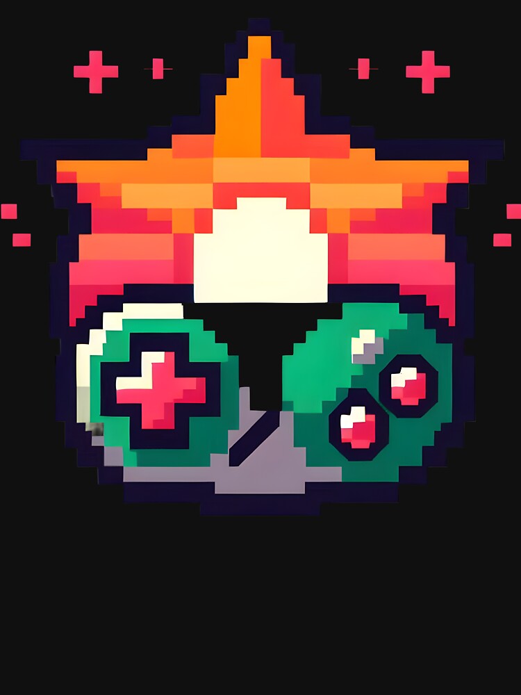 Retro Pixel Video Game Controller – 8-Bit Gaming Pixel Art Icon Design. by The-T-In-Retro