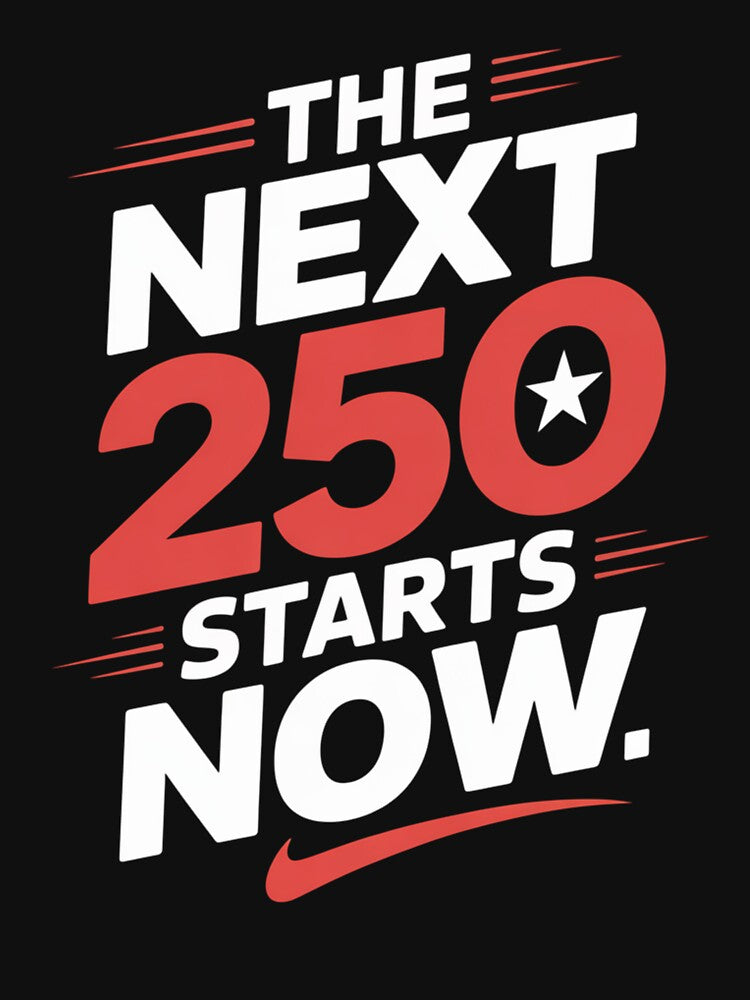 America 250 - Dynamic Swoosh Celebration Design by DarylWelsh2024