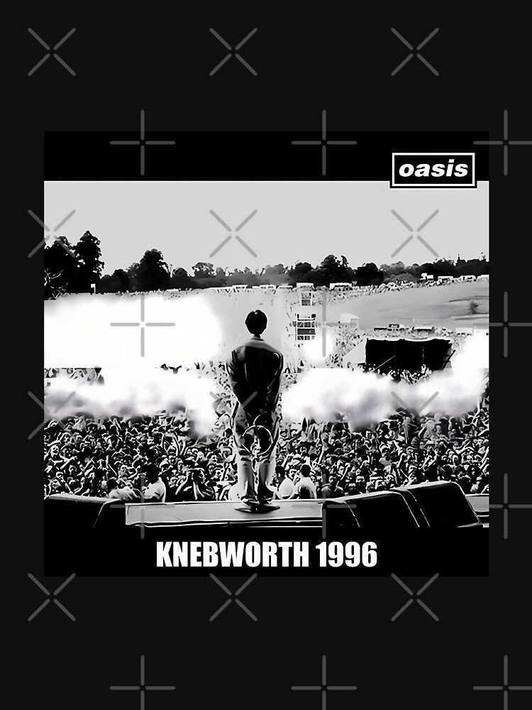 Knebworth 1996 Concert O A S I S Black And White by PrintableHumour