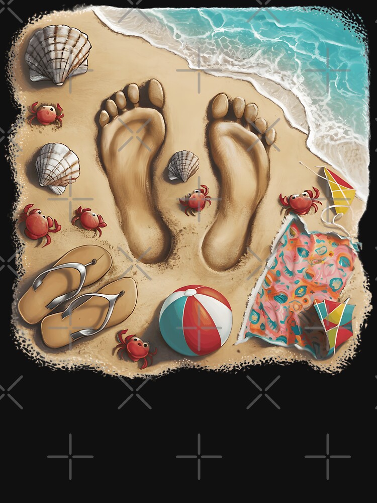 beach footprint by mood-draftsman