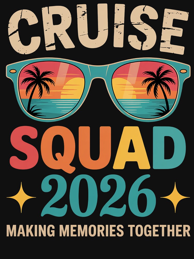 Cruise Squad 2026 Summer Vacation Group Family Matching by MaryoKing