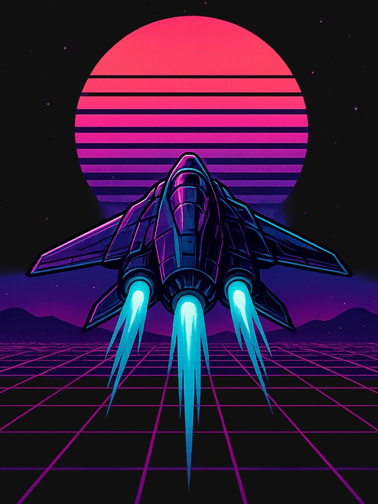 Neon Starship Odyssey by TendenciaImpressa