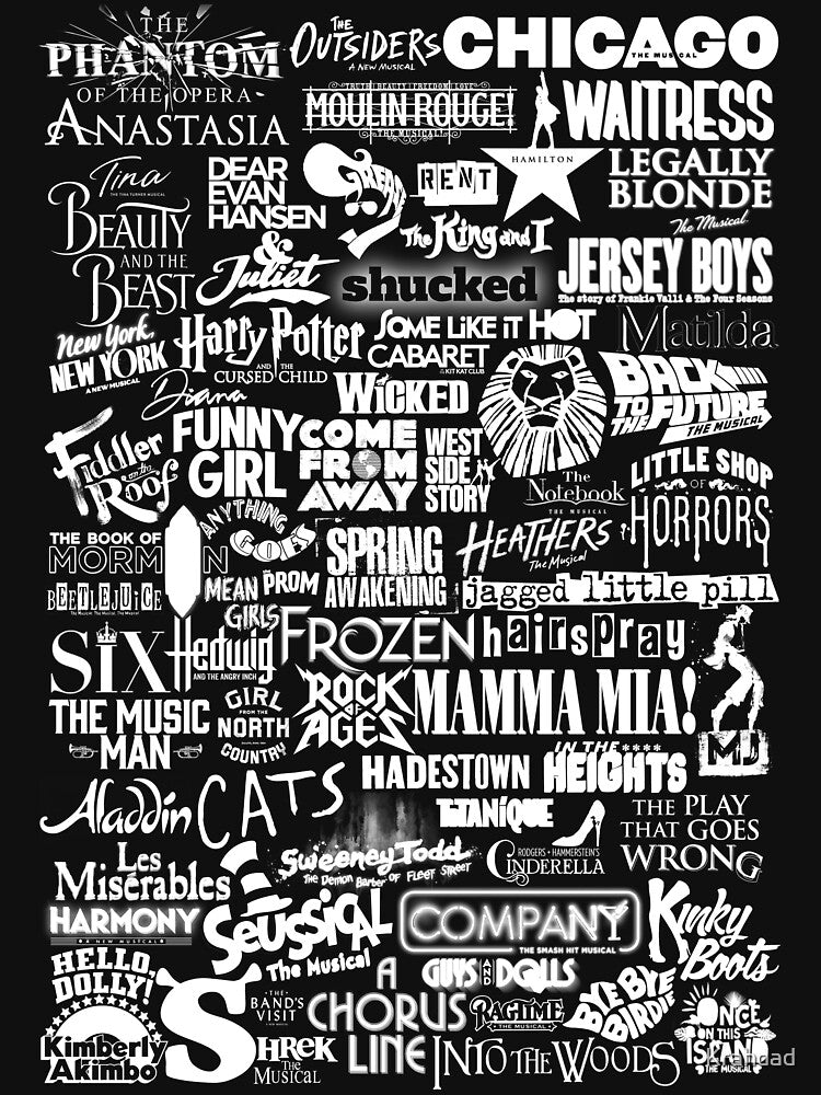 Broadway Musical Logos by Krahdad