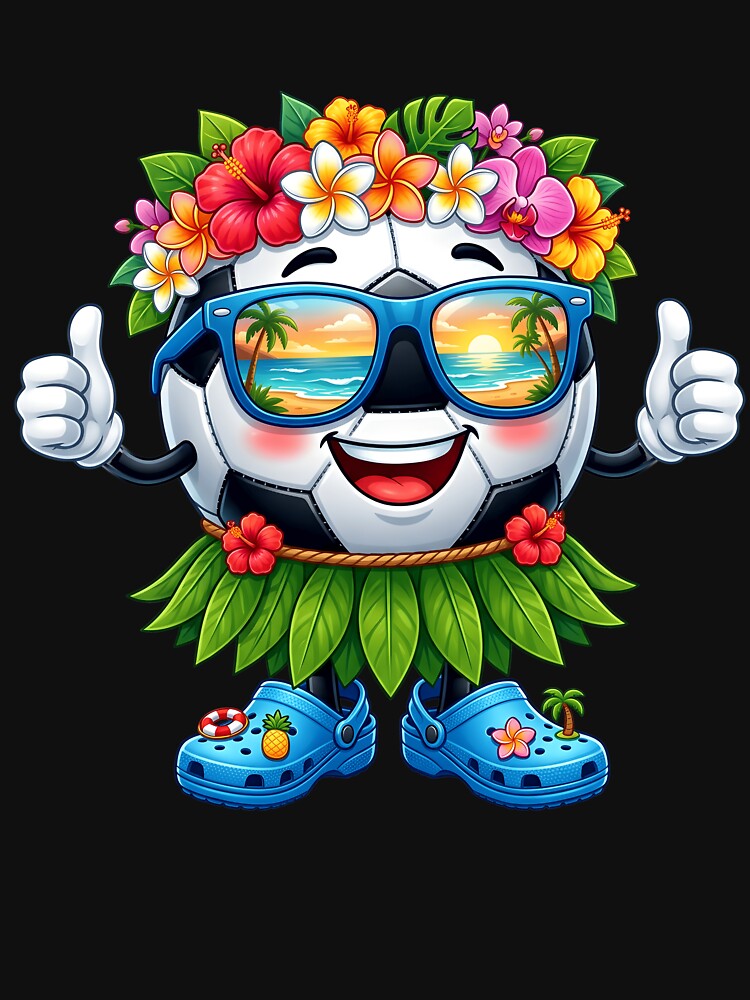Hawaiian Soccer Hawaii Tropical Beach Summer Vacation Kids by Littermin