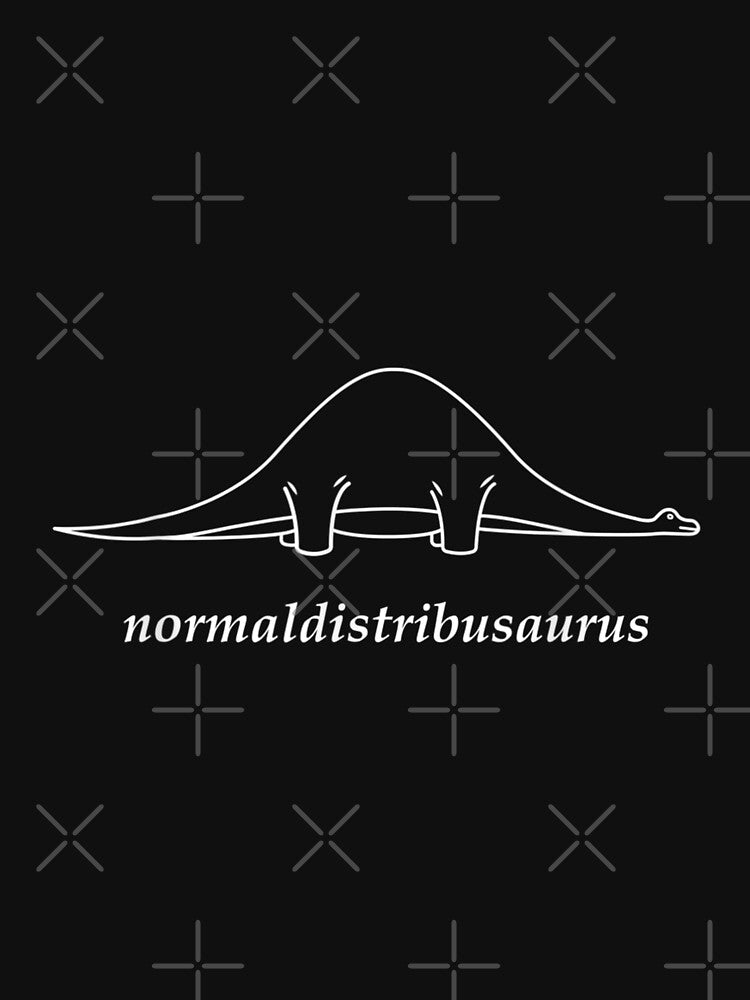 Math Statistics Normal Distribution Dinosaur Geek by RafaelFigueroa