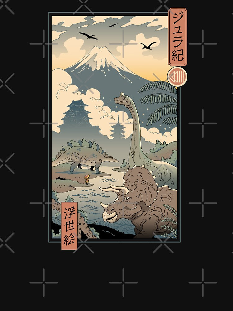 Jurassic Ukiyo-e 1 by vincenttrinidad