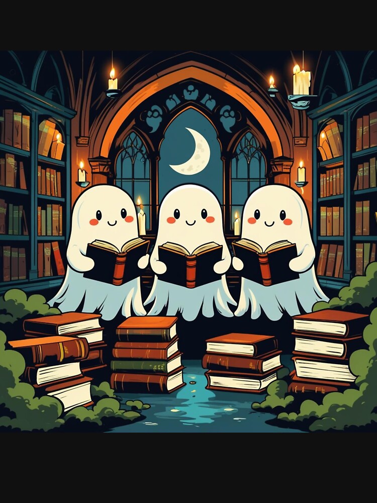 Bookish Halloween – Cozy Haunted Study by fantasyy
