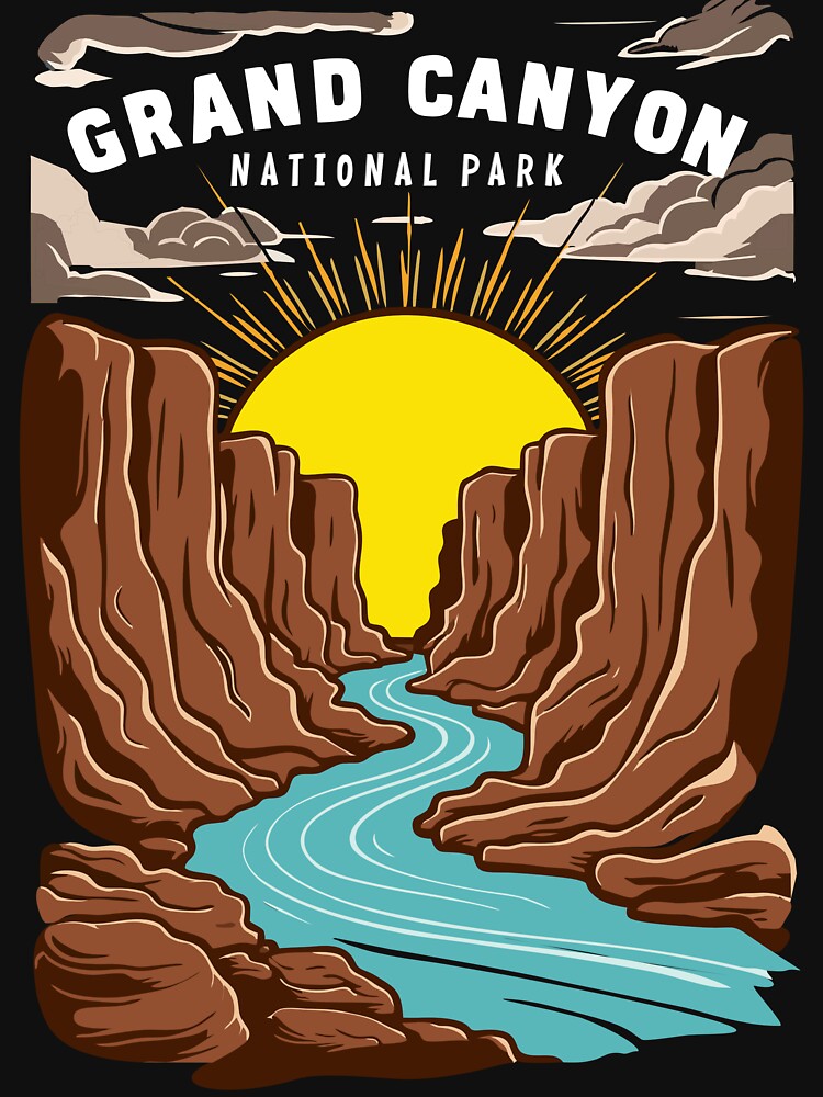 Grand Canyon National Park t-shirt design by Mahilis