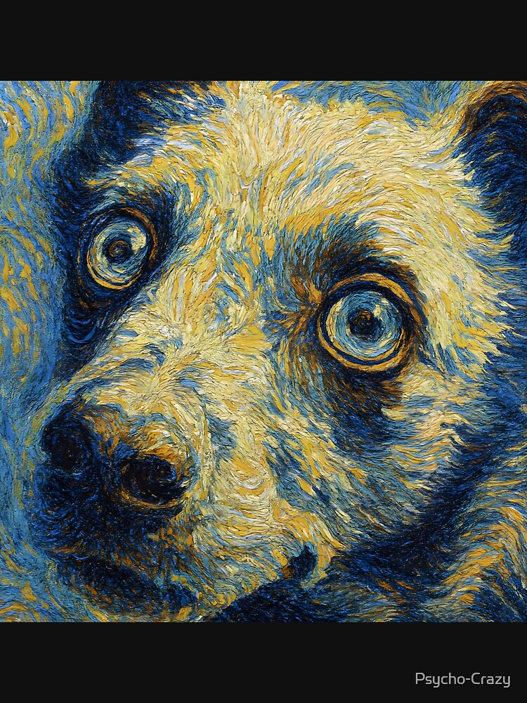 Whimsical Dog Portrait – Vibrant Pet Art for Dog Lovers by Psycho-Crazy