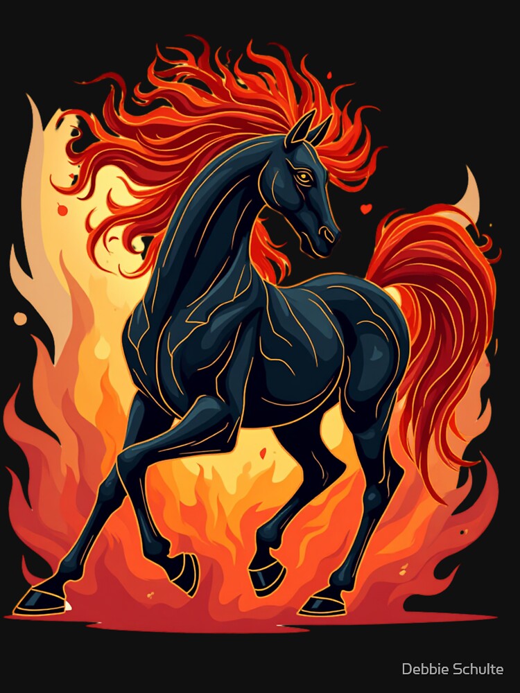 Year of the Fire Horse - Black Horse by Debbie Schulte