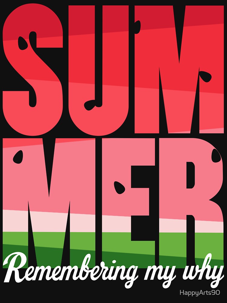 Summer Watermelon Text by HappyArts90