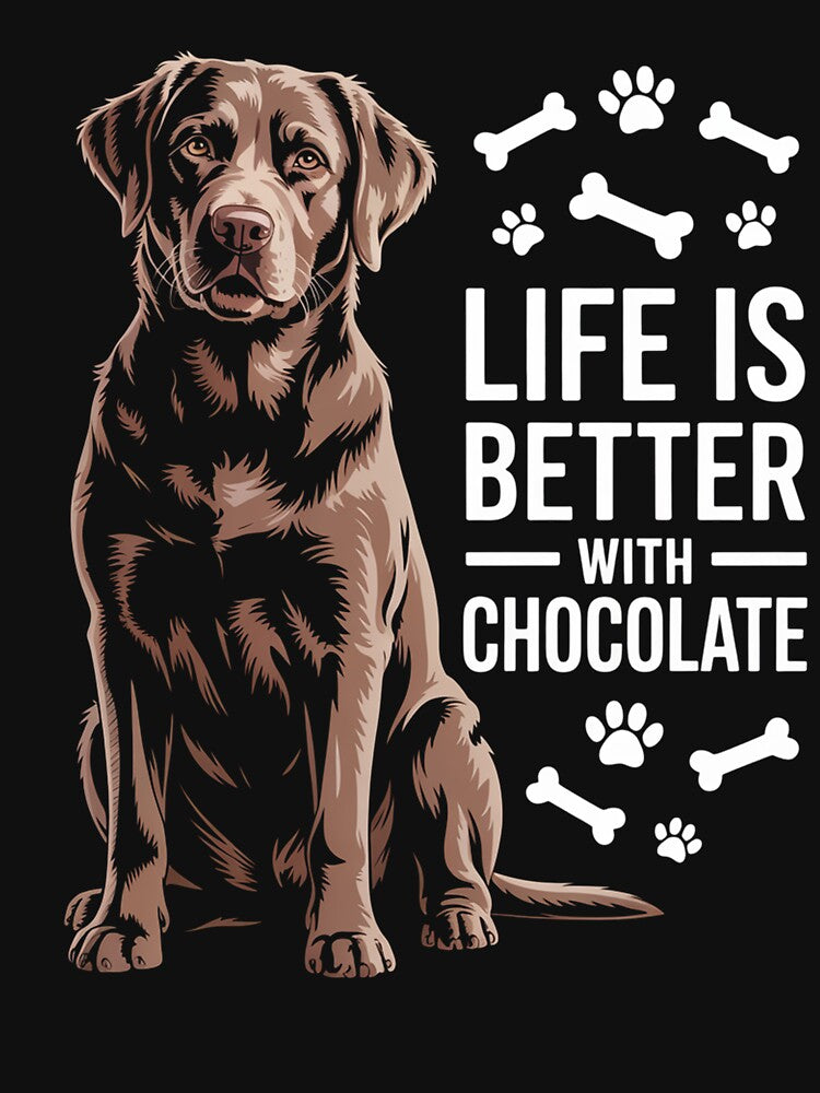 Chocolate Labrador Owner by TorjeARTStore
