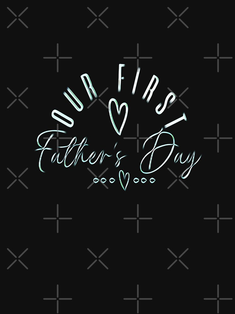 Our First Fathers Day Father Son Matching Shirts Father Daughter Gift for Father's by creativerooney