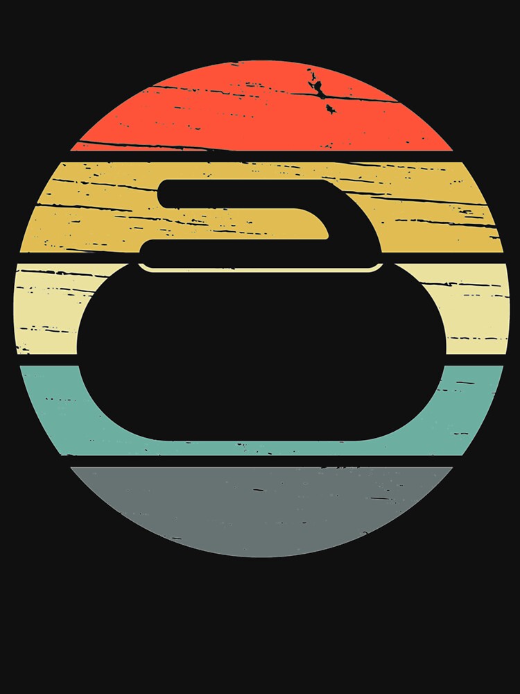 Curling Vintage Retro by InkAndBeats