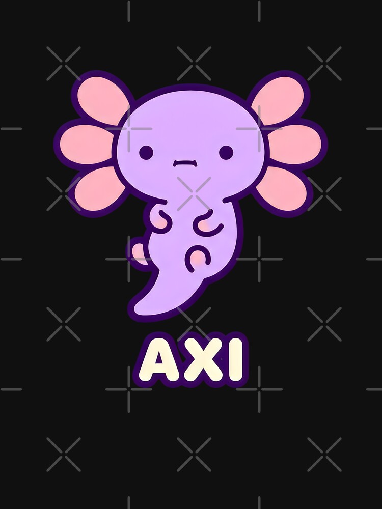 Purple Axi Axolotl Kawaii Art Sea Life by SplashTastic