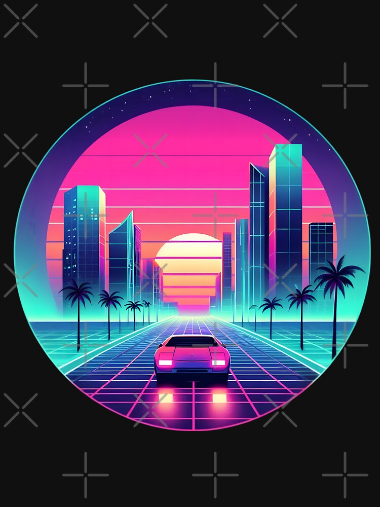 Retro Synthwave City Drive by pumsquare