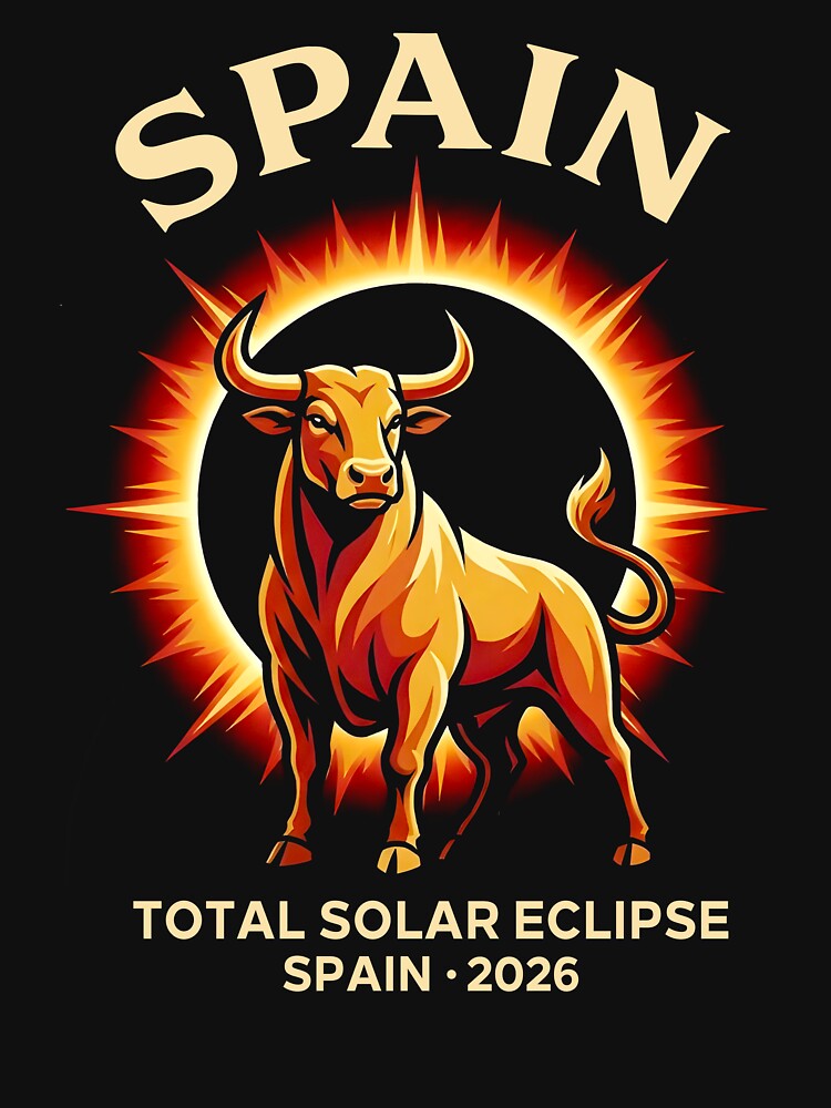 Spain Bull Solar Eclipse 2026 Total Eclipse Astronomy Sun by pansak