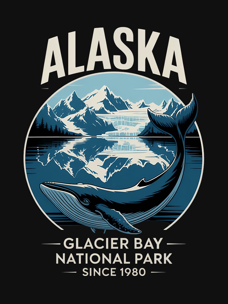 Alaska Glacier Bay National Park Sine 1980 Alaska Cruise by PunkNation-Arts