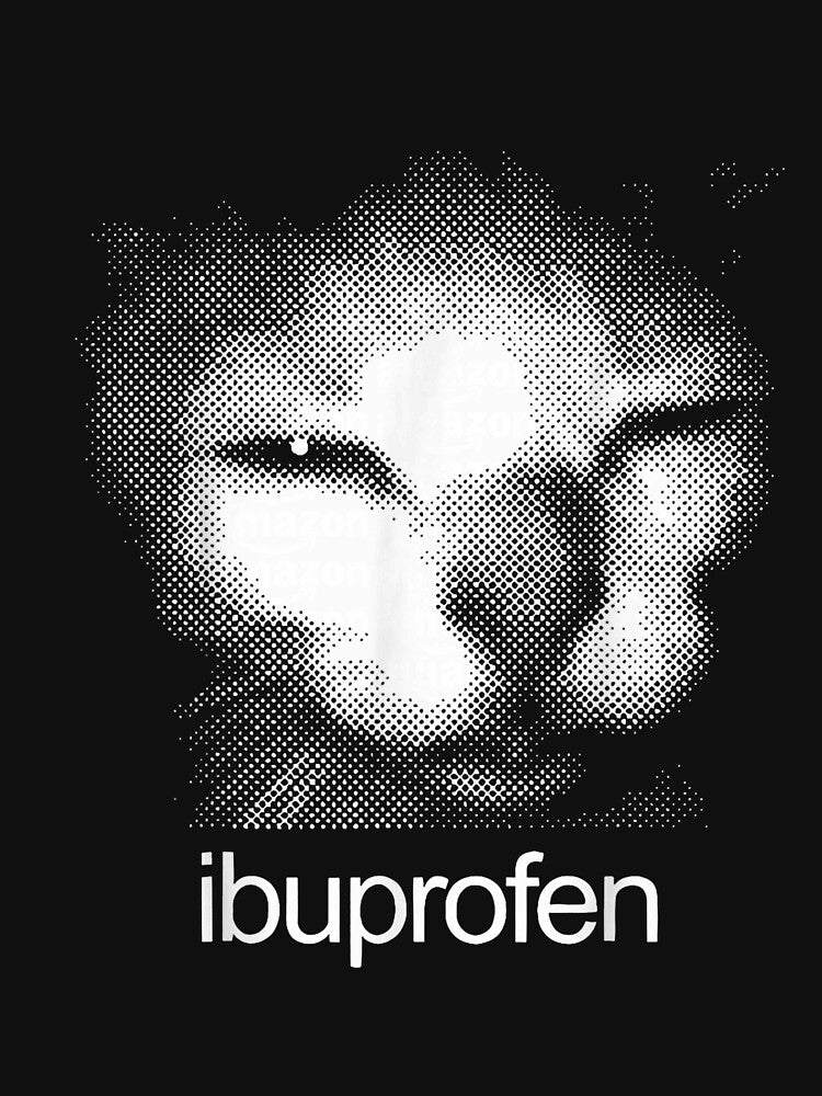 Funny Ibuprofen Cat Meme Retro Ugly Cat Face Mens Women by ArleneRowe