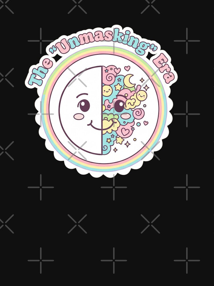 The Unmasking Era Cute Kawaii Pastel Neurodiversity Art by medoutfits