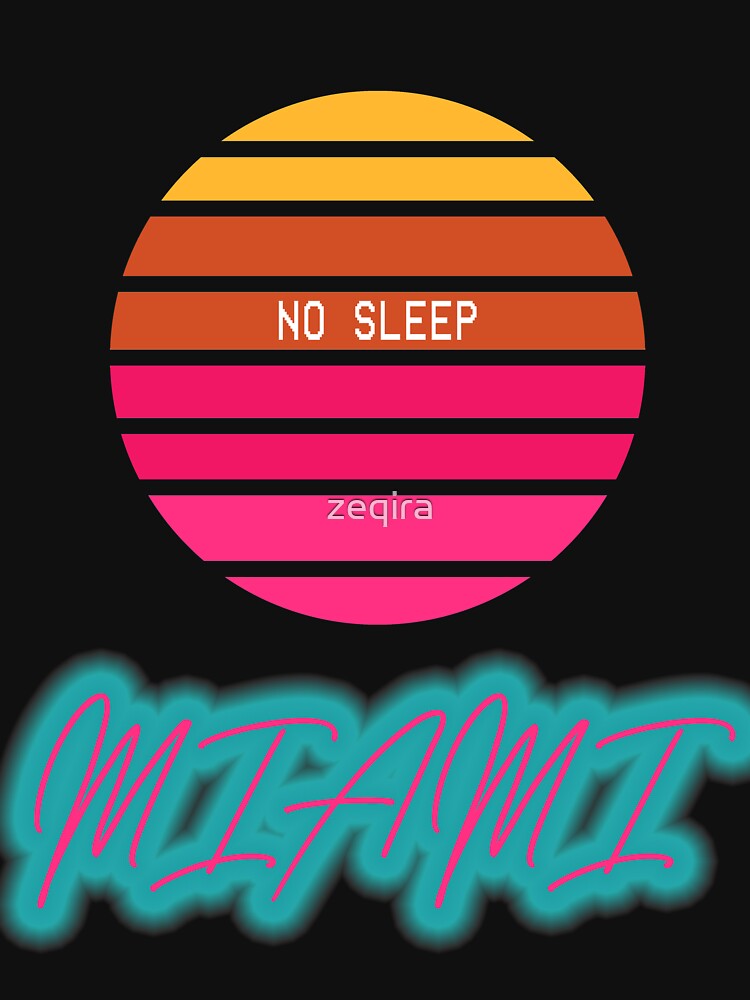Vaporwave 80's Retro Sunset in Miami by zeqira