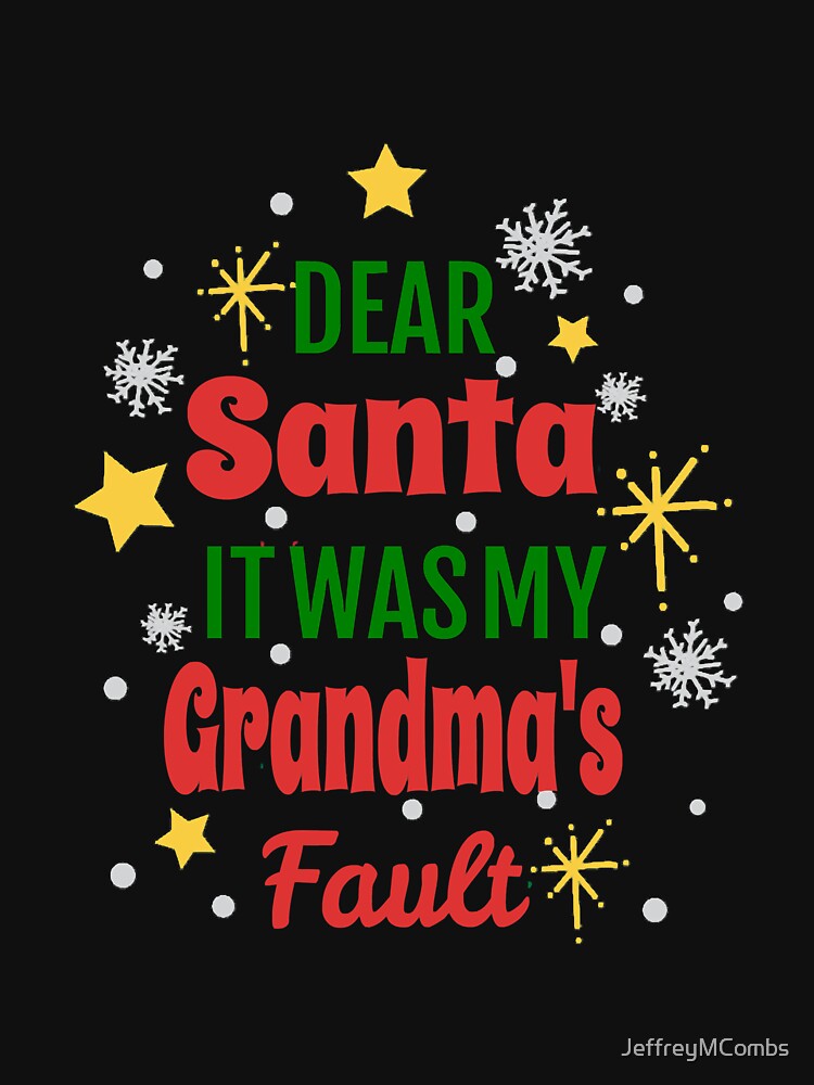 It's My Grandmas Fault Christmas Family Pajamas Matching Set by JeffreyMCombs