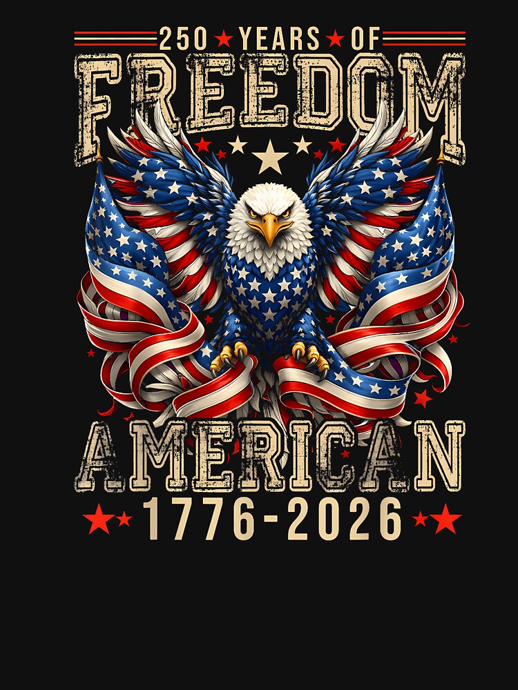 250 Years Of Freedom 1776 2026 July 4Th 250Th Birthday by tratakos