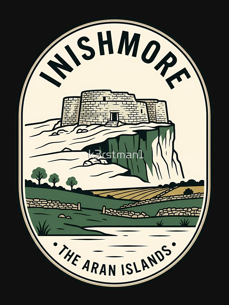 Inishmore Aran Islands Ireland Vintage Travel Emblem by k3rstman1