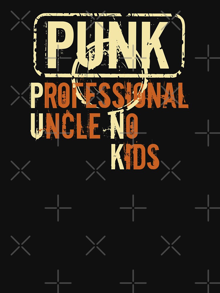 Funcle Gift idea - Punk Professional uncle no kids design by fermo