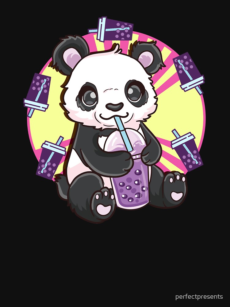 Adorable Kawaii Panda Boba Bubble Tea Cute Panda by perfectpresents