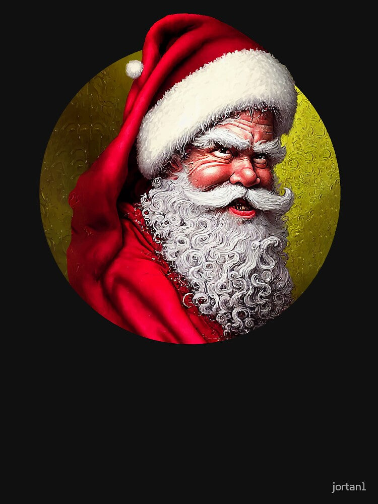 Retro Vintage Gold Santa Claus by jortan1