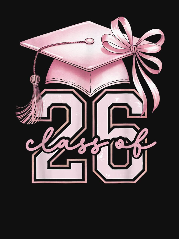 Pink Senior 2026 Coquette Bow Class of 2026 Girls Graduation by Boutkimaewab
